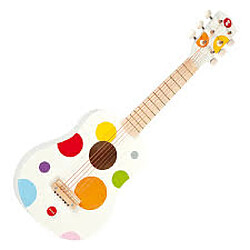 Juratoys-Janod Guitare confetti blanche janod