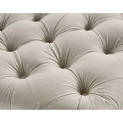 Acheter Lisa Design Walter - pouf chesterfield en velours - pieds bois