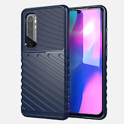 Coque en TPU texture sergé souple bleu pour votre Xiaomi Mi Note 10 Lite