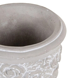 BigBuy Garden Cache-pot Gris Ciment 13 x 13 x 12 cm