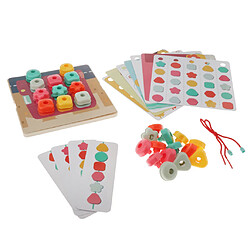 Acheter Jeu de Filetage jouet de perles montessori bois