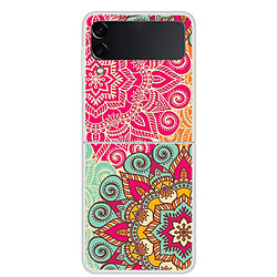 Coque en TPU antichoc fleurs du palais pour votre Samsung Galaxy Z Flip3 5G