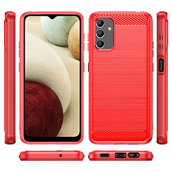 Htdmobiles Coque pour Samsung Galaxy A13 4G / 5G / A04s - housse etui silicone gel carbone + film ecran - ROUGE