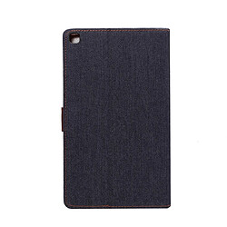 Avis Wewoo Étui en cuir Dipbase Denim Texture Horizontal + avec supportlogements de cartes et fonction Veille / Réveil pour Galaxy Tab A 8.0 pouces 2019 / T290 / T295 Noir