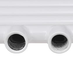 Acheter Helloshop26 Radiateur sèche-serviettes circulation d'eau chaude hauteur 116 cm salle de bain blanc 3202016