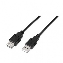 ? Câble USB 2.0 Type A/M vers USB Type A/H - 1,8 M · Noir