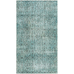 Vidal Tapis de laine 257x145 Bleu Ultra Vintage