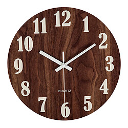 Horloge Murale Lumineuse 12 '' Horloge De Nuit à Quartz Silencieuse Pour Chambre à Coucher Grands Chiffres 1