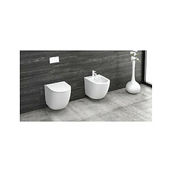 Avis Karag WC Rimless suspendu MILOS 49x37x36 cm avec abattant soft-closing-Blanc-Blanc-37 -37