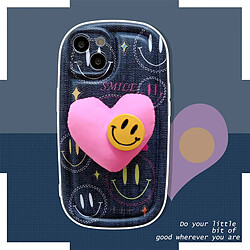 GUPBOO Étui pour iPhone11ProMax étui pour téléphone portable de personnalité d'amour de cowboy smiley pour femmes