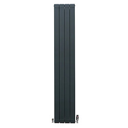 Monstershop Radiateur en Aluminium & Valves - 1800mm x 315mm – Gris Anthracite