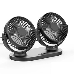 Universal 12V 24V Portable Mini Car Fan 3 Gears 360 Degrees Full Circle Réglable Car Cooling Double Head Fan Accessoires d'intérieur de voiture | Ventilateurs