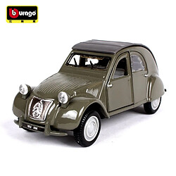 Universal 1: 32 Échelle 1952 Citroën 2CV Alliage Luxury Car Moulding Model Toy Collection Cadeau(Vert)