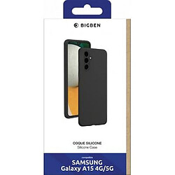 Bigben coque pour Samsung Galaxy A15 4G&5G en Silicone SoftTouch Noire