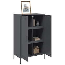 Acheter vidaXL Buffet haut anthracite 68x39x113 cm acier