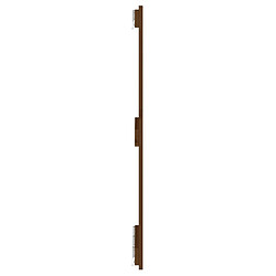 Maison Chic Tête de lit scandinave pour lit adulte,Meuble de chambre murale Marron miel 140x3x90 cm Bois massif de pin -MN65373 pas cher