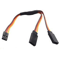 Avis 10 pièces Servo Câble d’Extension RC 1 à 2 Y 300mm Câble Métallique 3 Broches JR Mâle et Futaba Femelle pour RC Drones Hélicoptères Voiture