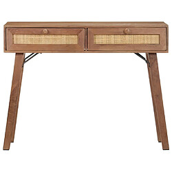 vidaXL Table console 100x35x76 cm Bois de manguier massif