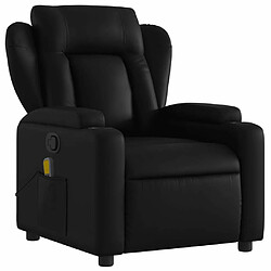 Avis Maison Chic Fauteuil de massage inclinable,Fauteuil luxe de relaxation Noir Similicuir -MN36938