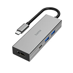 HAMA Hub USB-C, multiport, 4 ports, 2 USB-A, USB-C, HDMI