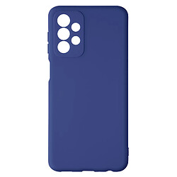 Avizar Coque pour Galaxy A23 5G Silicone Finition Mate Anti-traces bleu nuit