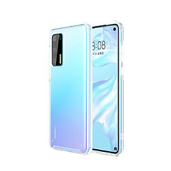 Wewoo Coque Pour Huawei P40 aux quatre coins TPU antichoc + étui de protection PC blanc