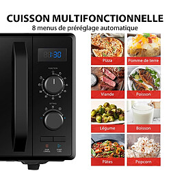 Micro-ondes grill pose libre - TOSHIBA - MW2-AG23P(BK) - Noir - 23L - 900W - Grill 1050W - Digital pas cher