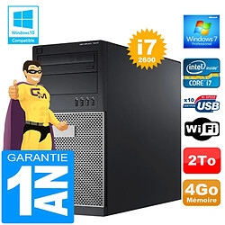 PC Tour DELL 7010 Core I7-2600 Ram 4Go Disque 2 To Graveur DVD Wifi W7 - Occasion