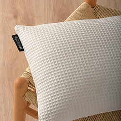 Housse de coussin Belum Waffle Naturel 30 x 50 cm