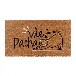 Derrière La Porte Paillasson coco Vie de pacha 70x40cm