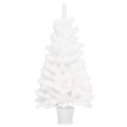 vidaXL Arbre de Noël artificiel aiguilles réalistes blanc 90 cm