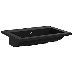 Avis vidaXL Lavabo en granit 600 x 450 x 120 mm Noir