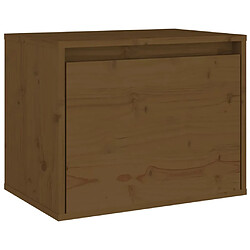 Maison Chic Armoire murale,Meuble de Rangement pour salon,cuisine Marron miel 45x30x35 cm Bois de pin massif -MN71572