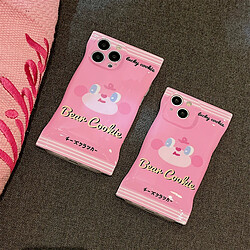 GUPBOO Étui pour iPhone11ProMax Blush ours fille anglaise coque de téléphone portable bonbons anti-chute doux