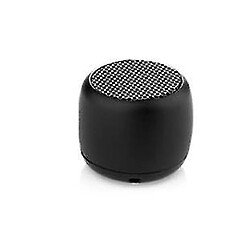 Universal Haut-parleur Bluetooth sans fil Bluetooth portable YYH, coque en métal robuste, lumière LED, 5 heures de jeu (noir)