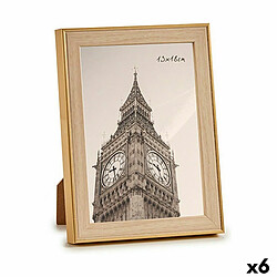 Gift Decor Cadre photo 15,6 x 2 x 20,7 cm Doré Marron Plastique verre (6 Unités)