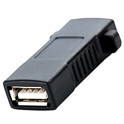 Connecteur USB Femelle à Femelle / Connecteur De Câble D'extension USB 2.0 Connecteur Super Rapide - Noir