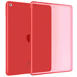 OKULI Transparent Étui Silicone Coque Housse Case Cover pour Apple iPad (9.7) 2017-2018 en Rouge