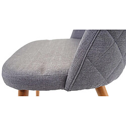 Mendler 2x chaise de salle à manger HWC-D53, fauteuil, style rétro années 50, en tissu ~ gris foncé pas cher