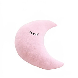 Universal Lune Peluche Coussin Coussin Souple Peluche Jouet Enfant Bébé Enfant Cadeau d'anniversaire | Oreiller de luxe (rose)