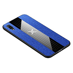 Wewoo Coque Souple Pour Huawei Enjoy 9e XINLI Tissu de couture Antichoc TPU Housse de protection Bleu