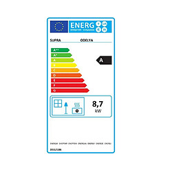 Poêle à bois fonte 8.7kw noir - FR9016140B - SUPRA