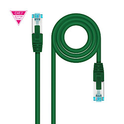 Nanocable Câble Réseau Cat.7 LSZH SFTP PIMF AWG26 30cm - Couleur Vert