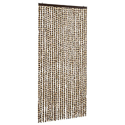 vidaXL Moustiquaire Beige et marron 100x220 cm Chenille