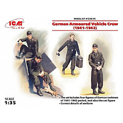 Icm Figurine Mignature German Armoured Vehicle Crew (1941-1942)