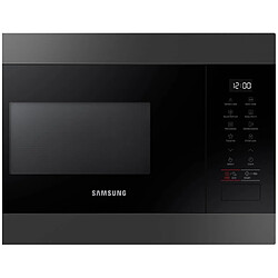 Micro-ondes solo 22l 1250w encastrable carbone - MS22M8274AM - SAMSUNG pas cher