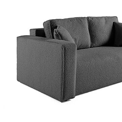 Acheter Bestmobilier Topaze - canapé droit 2 places - en tissu bouclette