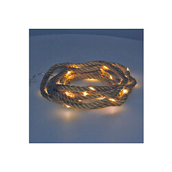 Guirlande en corde de jute EDM - style bohème - 30 micro-leds - 3 m - 71208