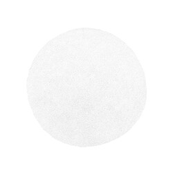 Beliani Tapis rond blanc DEMRE