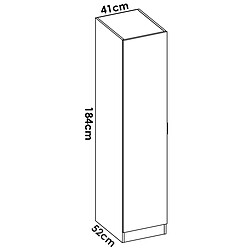 Avis Pegane Armoire d'angle, meuble de rangement en bois mélaminé coloris blanc - Longueur 133 x Profondeur 90 x Hauteur 184 cm